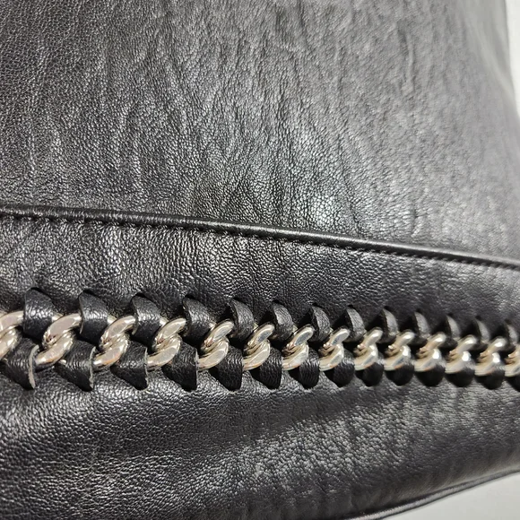 Calvin Klein Sonoma Bubble Lamb Zip Around Backpack Black Leather - Picture 3 of 9